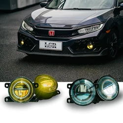 For 10th 11th gen Honda Civic fog lights Hatchback Type R FC FE1 FL1 FK7 FK8 h11 fog light cover 2016-2018 2019-2021 2022 2023