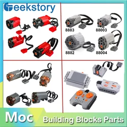 M/L/XL Servo Motor Moc PF Bricks DIY Parts Power Functions Cars Train Motors Remote Control Receiver 88004 8882 Building Blocks