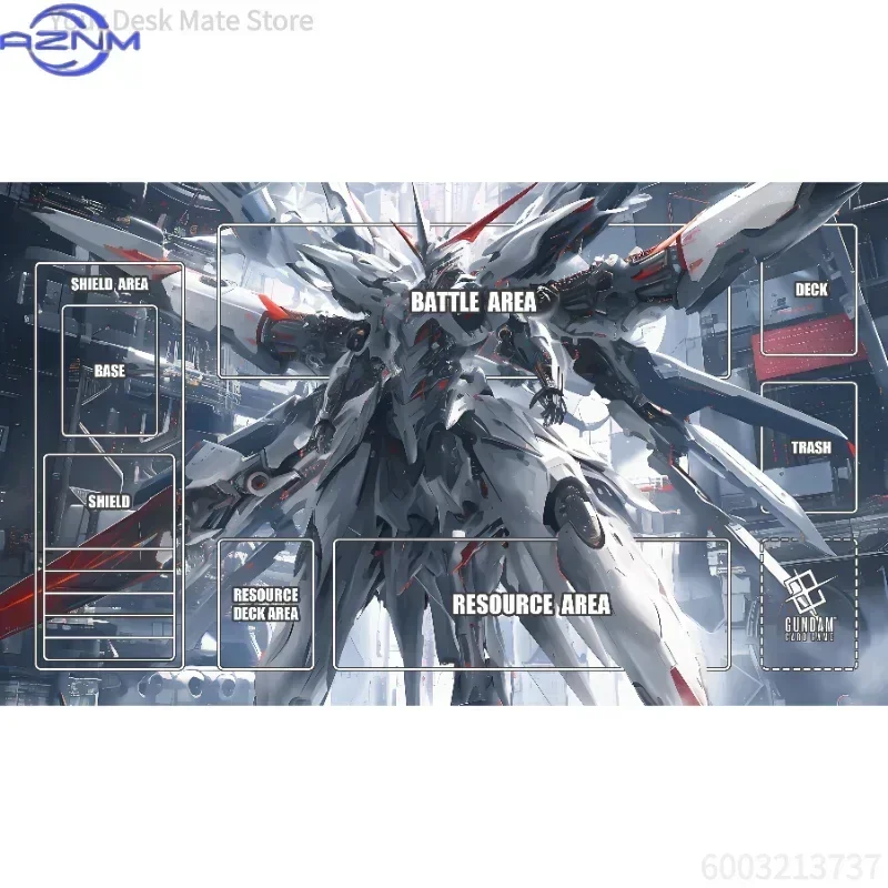 Anime Manga Panel Collage Male Warrior Large Mousepad, Rubber Base Extended Desk Mat, Non Slip Stitched Edge Pad for Gaming and