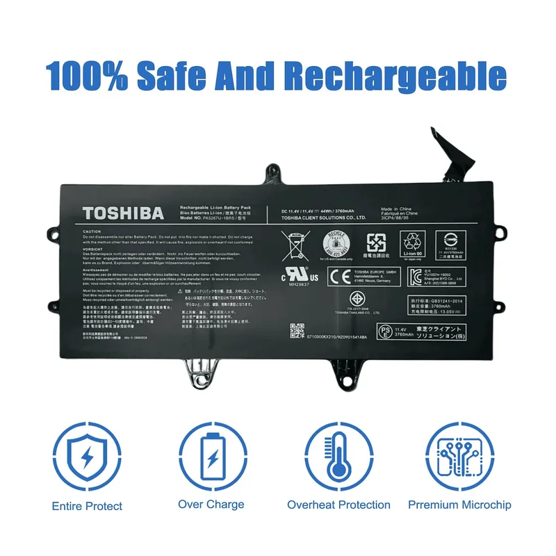 Brand new & original PA5267U-1BRS 44W Battery Suitable for Toshiba Portege X20W X20W-D-10Q X20W-E