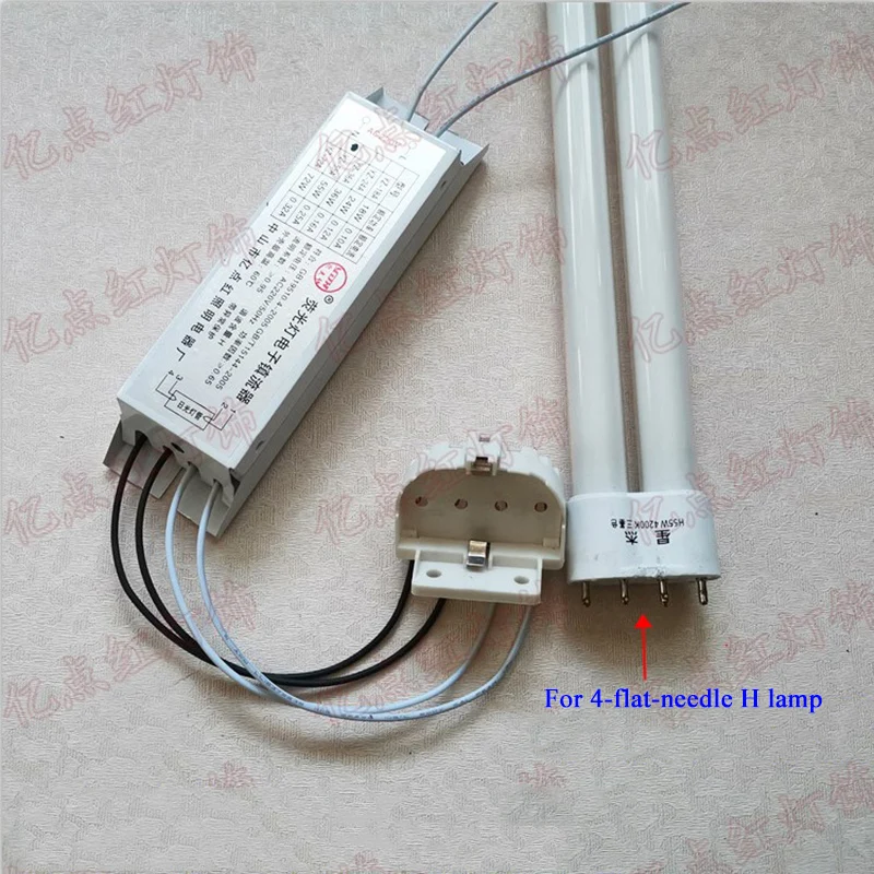 H Tube Electronic Ballast 24W with Holder 18W 36W 40W 55W Fluorescent Lamp Circuit Blasset Ceiling Light Ballasts Grow Rectifier