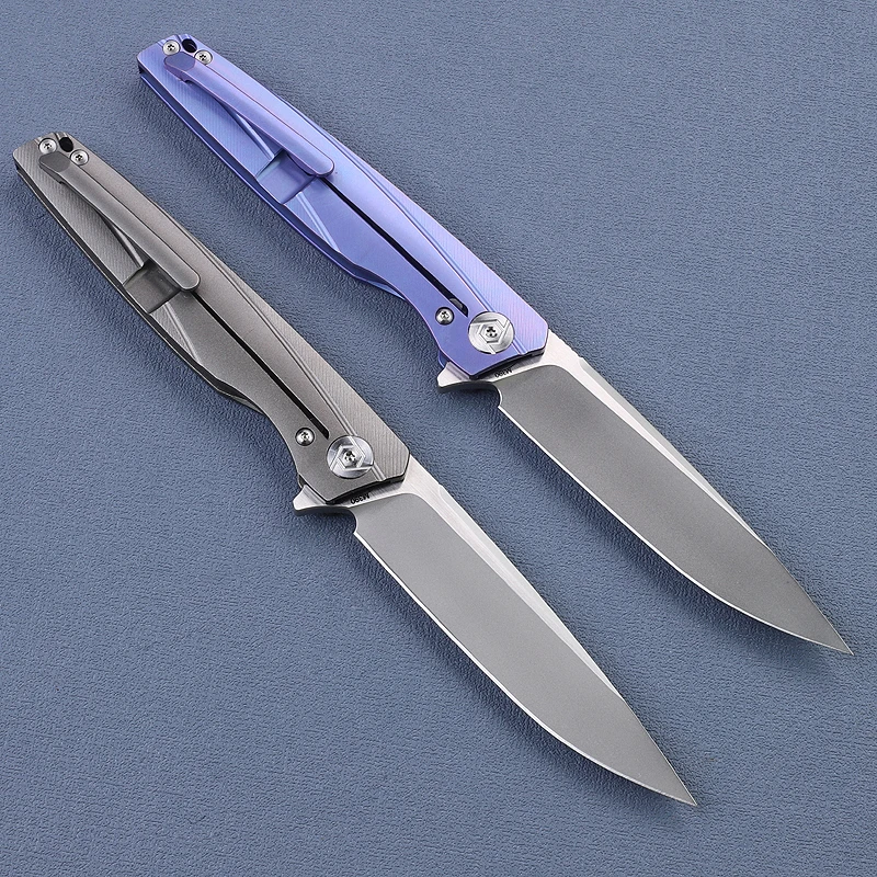 RIKE803 Navaja táctica plegable M390 acero militar EDC bolsillo