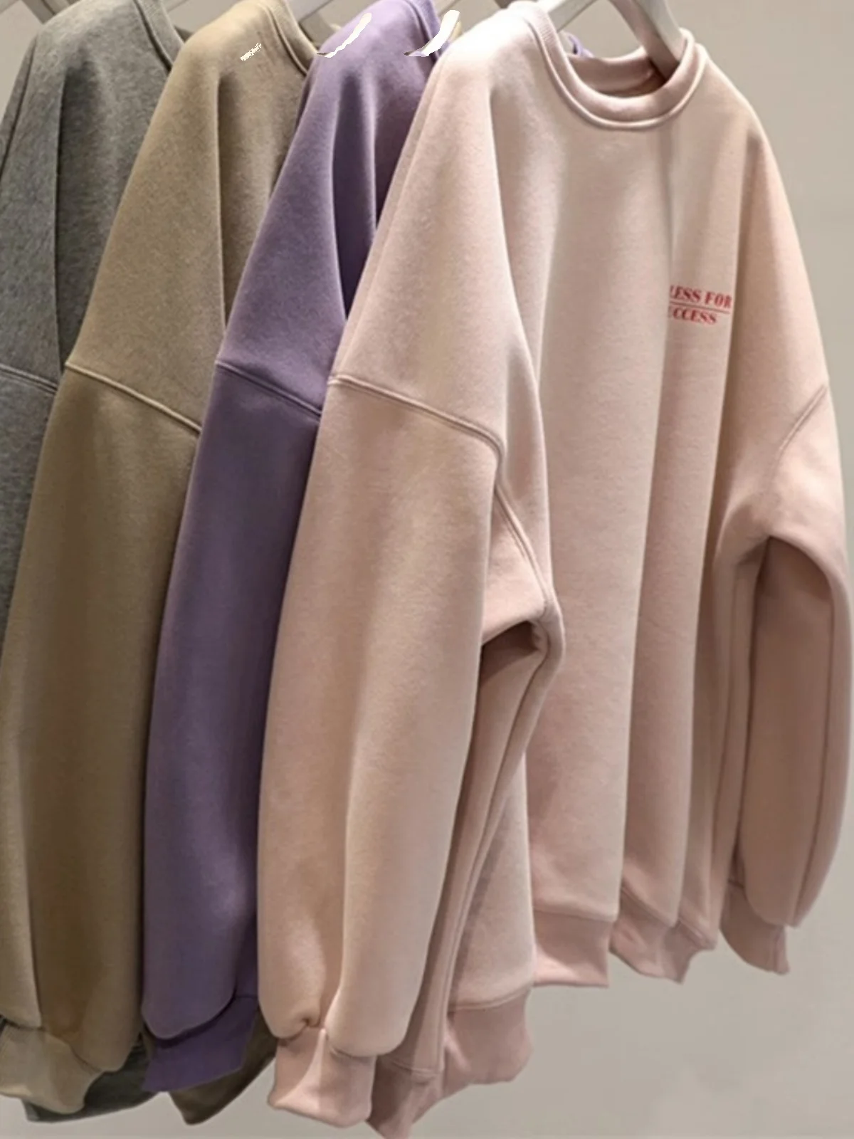 plus Size 300 Pou Lazy round Ne Thin Sweatirt Women Spring Autumn Winter Fce Lined Thiened Anti Aging Top 240 Pou