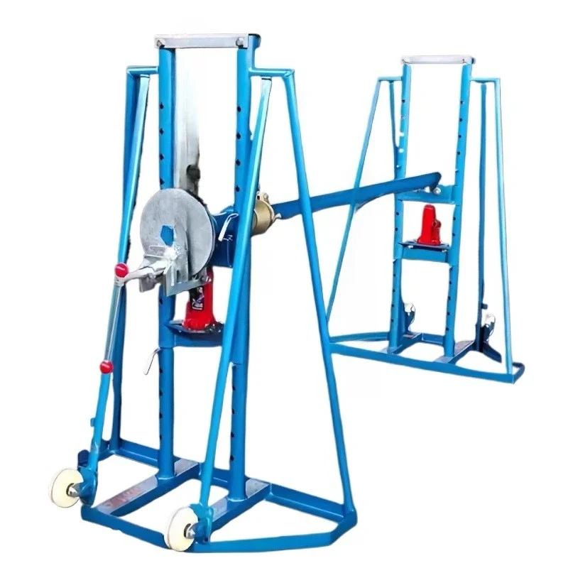 

10 tons with brake pay-off frame cable hydraulic folding pay-off frame brake pay-off frame with brake boutique 5T