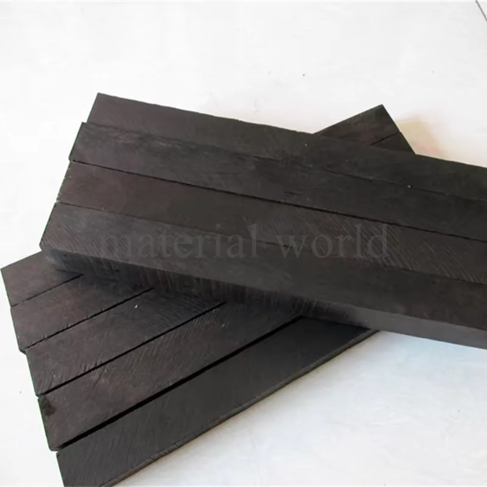 Purple Ebony Wood Sheet Flat Rod Bar DIY Hand-Carved Materials Crafts Production