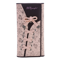 Fashion Ladies Wallet Bowknot PU Long Wallet Women Coin Purse
