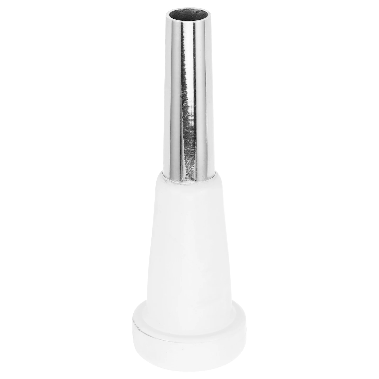 

Trumpet Mouthpiece White Metal ABS Effortless Beginner Friendly Instrument Accessory Portable Music Supplies