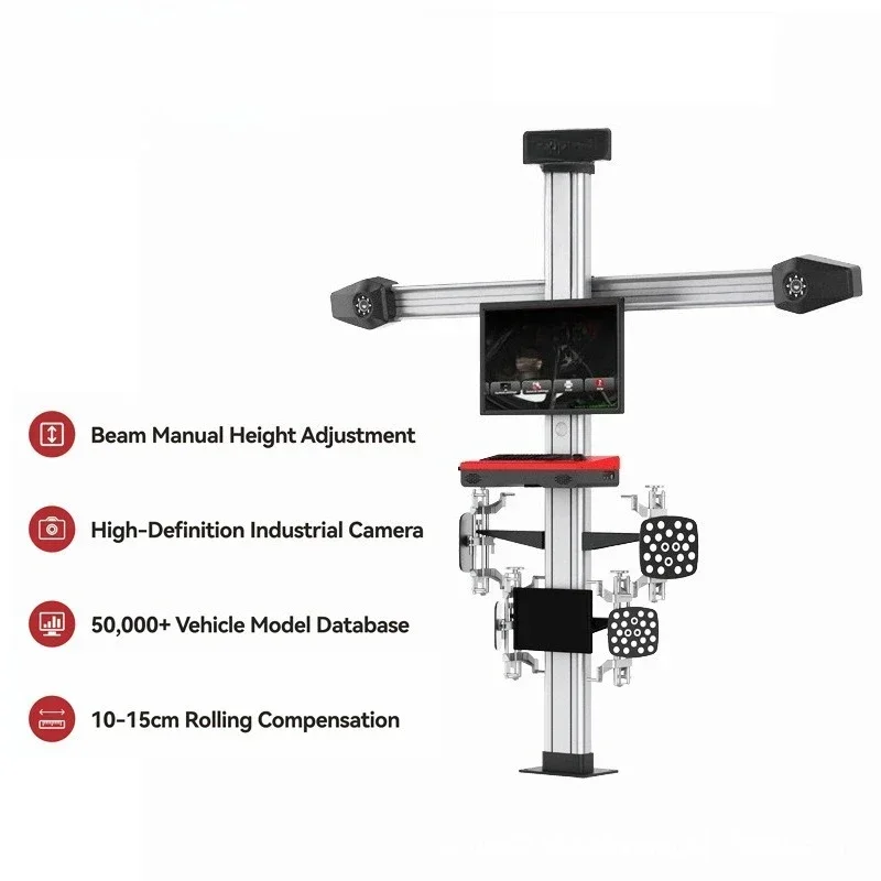 Automotive four-wheel alignment, automotive testing equipment, four-wheel aligner