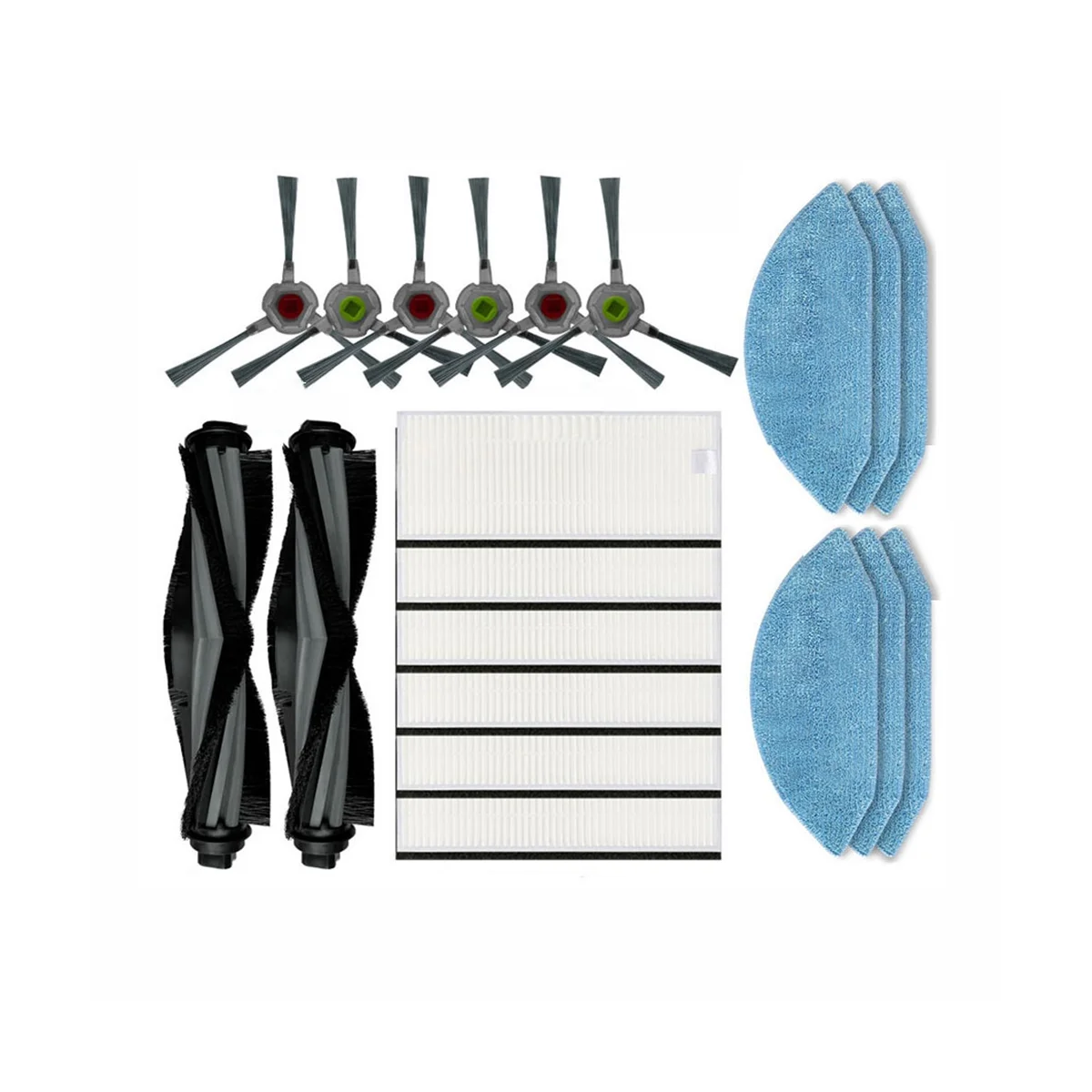 Для робота-пылесоса OZMO U2/DGN22, основная щетка, боковая щетка, фильтр Hepa, швабра, тканевые запасные части, аксессуары