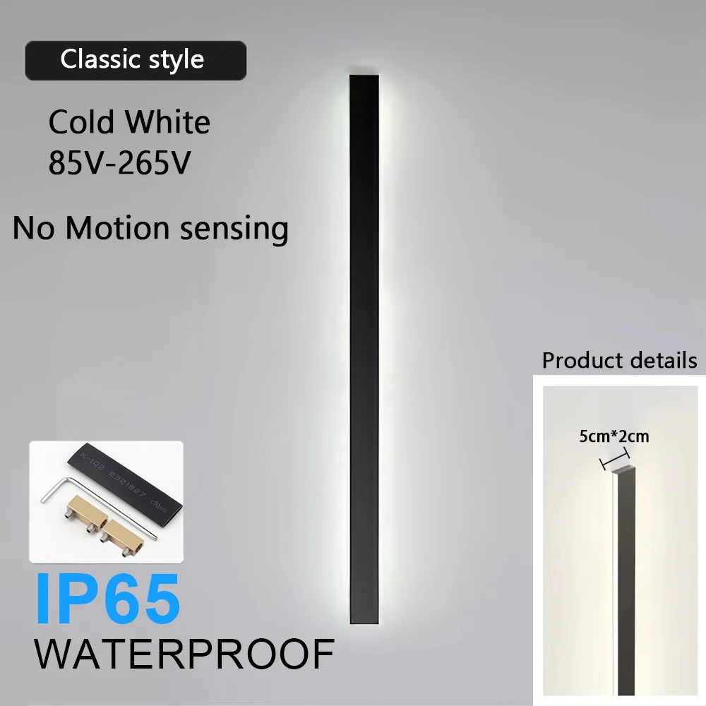 2/1PCS Bewegingsdetectie LED Waterdicht IP65 buiten Lange wandlamp villa Wandlamp Tuin veranda Blaker Licht 110V 220V 55-200CM ﻿