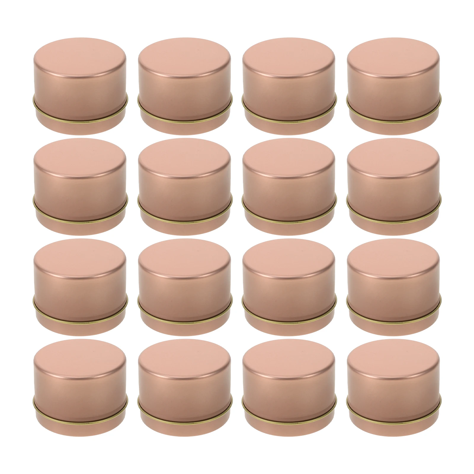 

12pcs Aromatherapy Jars Diy Metal Tin Containers Leak-Proof For Home Decor Bedroom Tea Light Holder Lighting Accessories