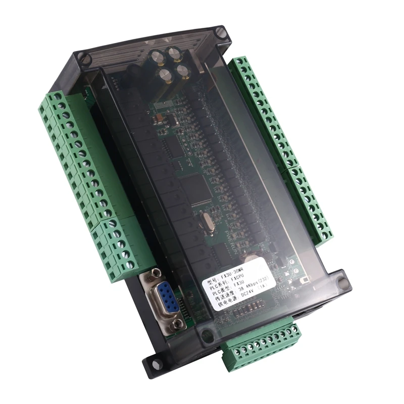 Simple Programmable Controller Fx3u-30Mr Supporting RS232 / RS485 Communication For Domestic PLC Industrial Control Board