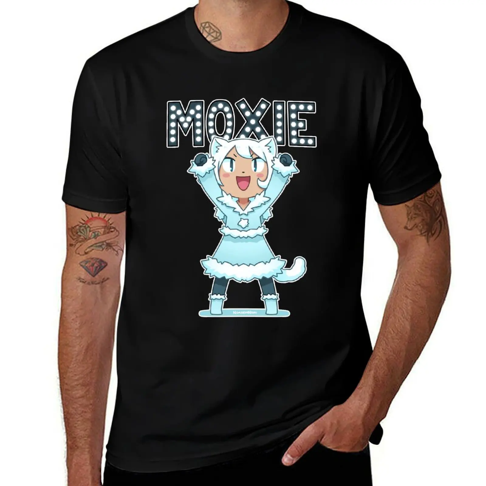 Vintage Photograp Moxie Fitted Gifts Music Fan T-Shirt Plus Size Basic Cotton T-Shirt