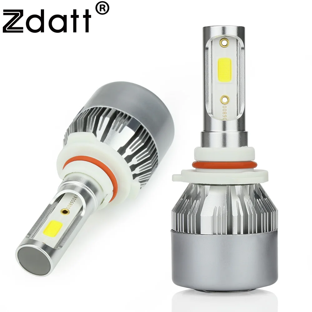 Zdatt H7 HB3 Led المصباح الكهربي للسيارات H4 توربو Canbus 12 فولت 72 واط عالية الطاقة مصباح 6000 كيلو 8000lm 9005 HB3 9006 HB4 H1 H4 H7led H11 #1