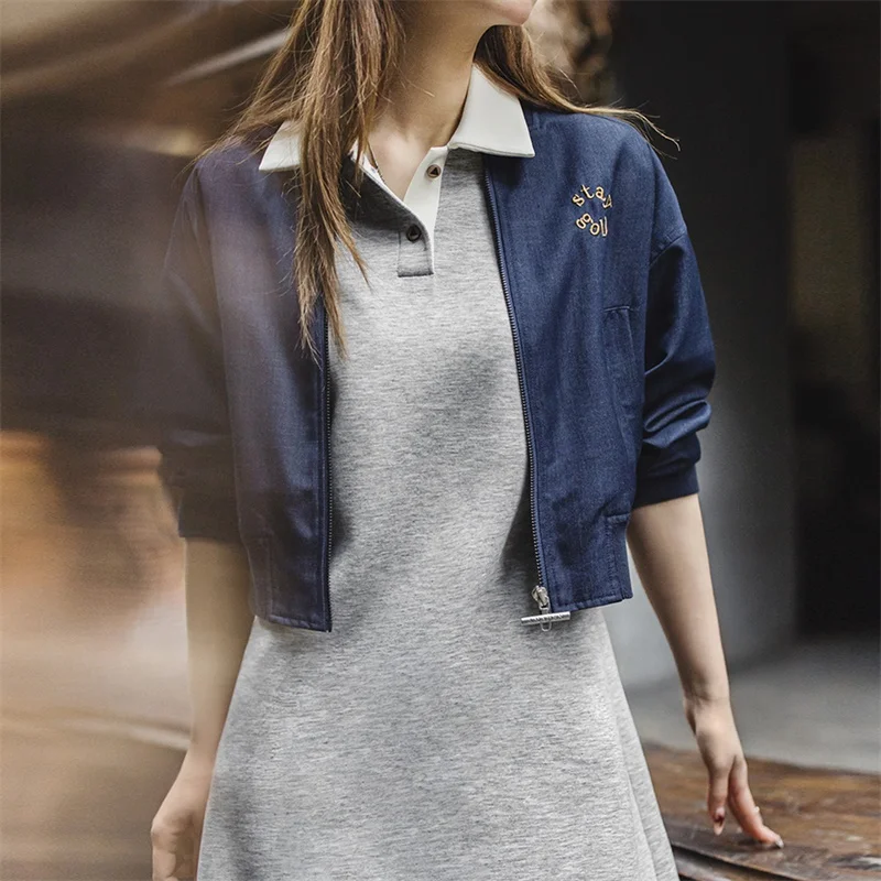 Maden kleurblok polokraagjurk dames zomer verstelbare taille korte mouw preppy stijl jurk casual tennis korte jurk