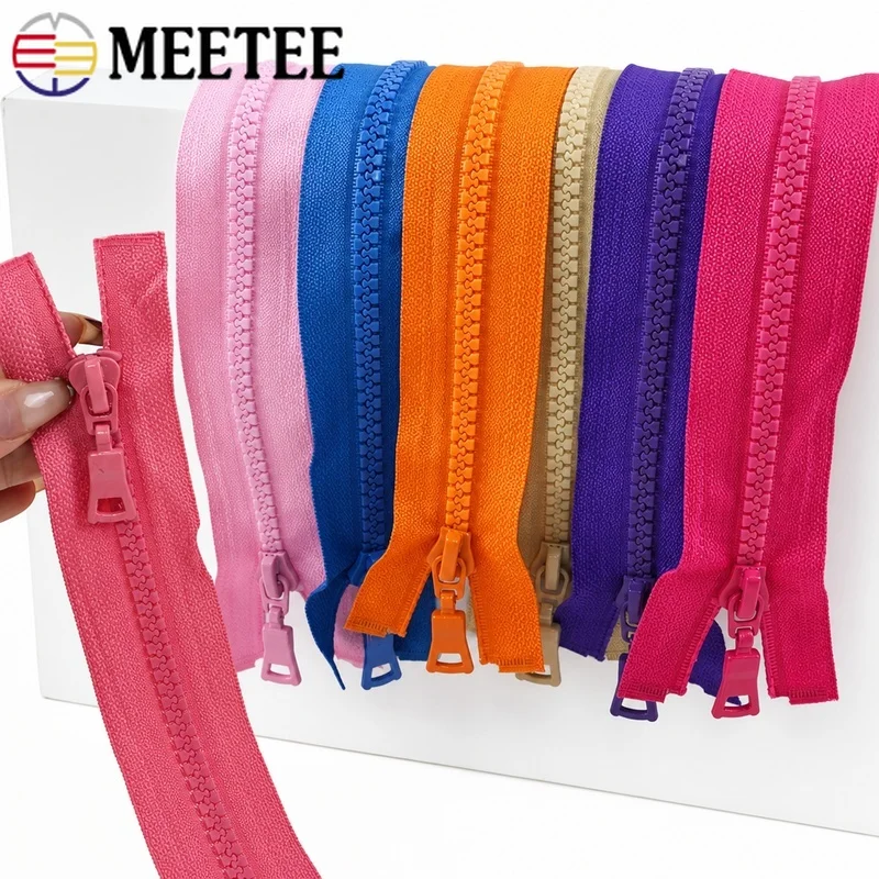 

10Pcs Resin Zipper 15-90cm Open/Closed End Zippers Closures for Bag Pocket Zips Clothing Decor Zip Repair DIY Sewing Accessories