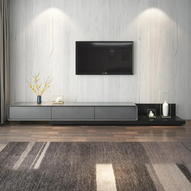 

Unique Nordic Tv Cabinet Unit Floor Storage European Tv Stand Luxury Meubel Met Open Sfeerhaard Living Room Furniture
