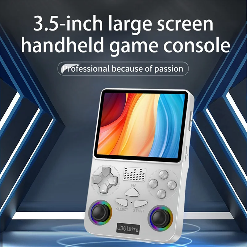 J36 Ultra 64G Ретро портативная игровая консоль 3,5-дюймовый портативный игровой плеер с поддержкой 20+ симуляторов 20000 игр