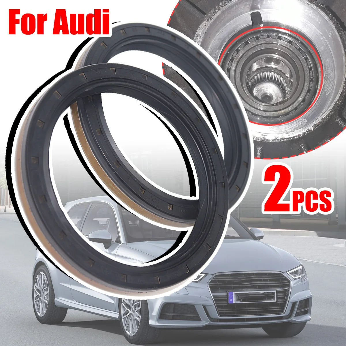 

Front Axle Gearbox Drive Shaft Gasket For A1 8X A2 8Z A3 8L 8P 8V Q3 8U TT 8J Oil Seal Driveshaft O-Ring Large Flange Sealing