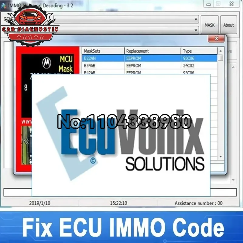 IMMO Universal Decoding 3.2 with Free Keygen Car Diagnostic Software Link 32GB USB 2021 Hot Sell EcuVonix 3.2 Unlimited Crack