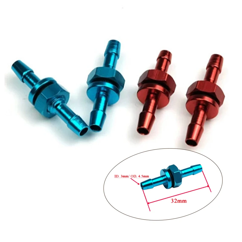 1Pcs M6 Water Nozzle Aluminum Drain Outlet Nozzle Water Cooling Nipple Faucet for RC Jet Boats DIY Upgrade Connecting Part