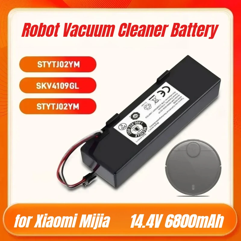 

STYTJ02YM 6800mAh 14.4V for Xiaomi Mijia LDS 3290 3390 Robot Vacuum Cleaner Battery