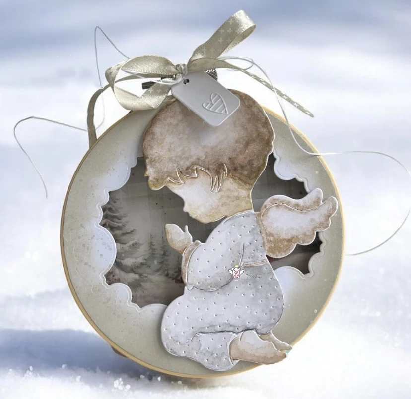 Piggy Craft metal cutting dies cut die mold Angel wings Child Scrapbook paper craft knife mold blade punch stencils dies