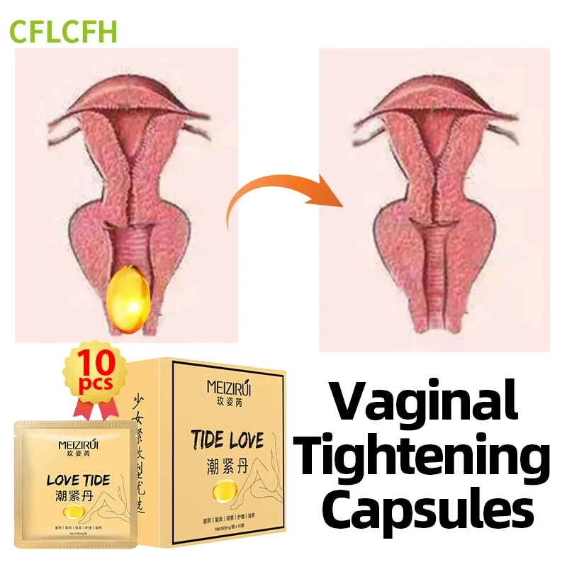 10Pcs Vaginal Tightening Capsules Female Orgasm Gel Libido Enhancer Women Vagina Shrinking Vaginale Tighten Private Body Care