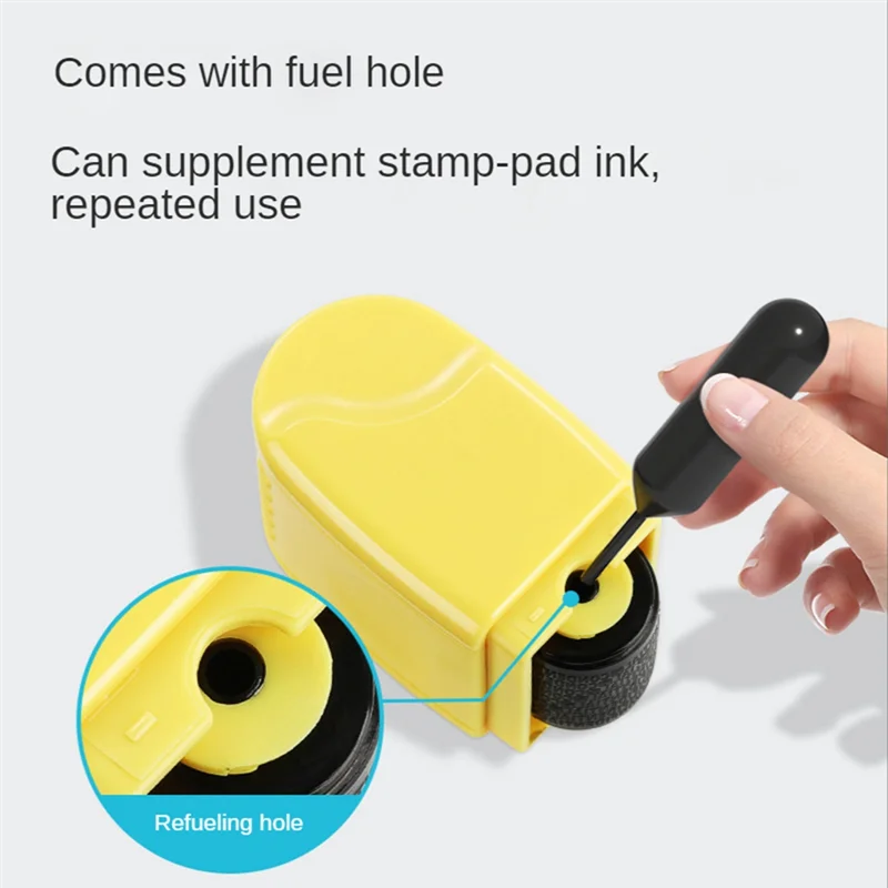 Identity Theft Protection Stamp Roller,for Personal Information Blackout, Privacy Confidential and Address Blocker, M