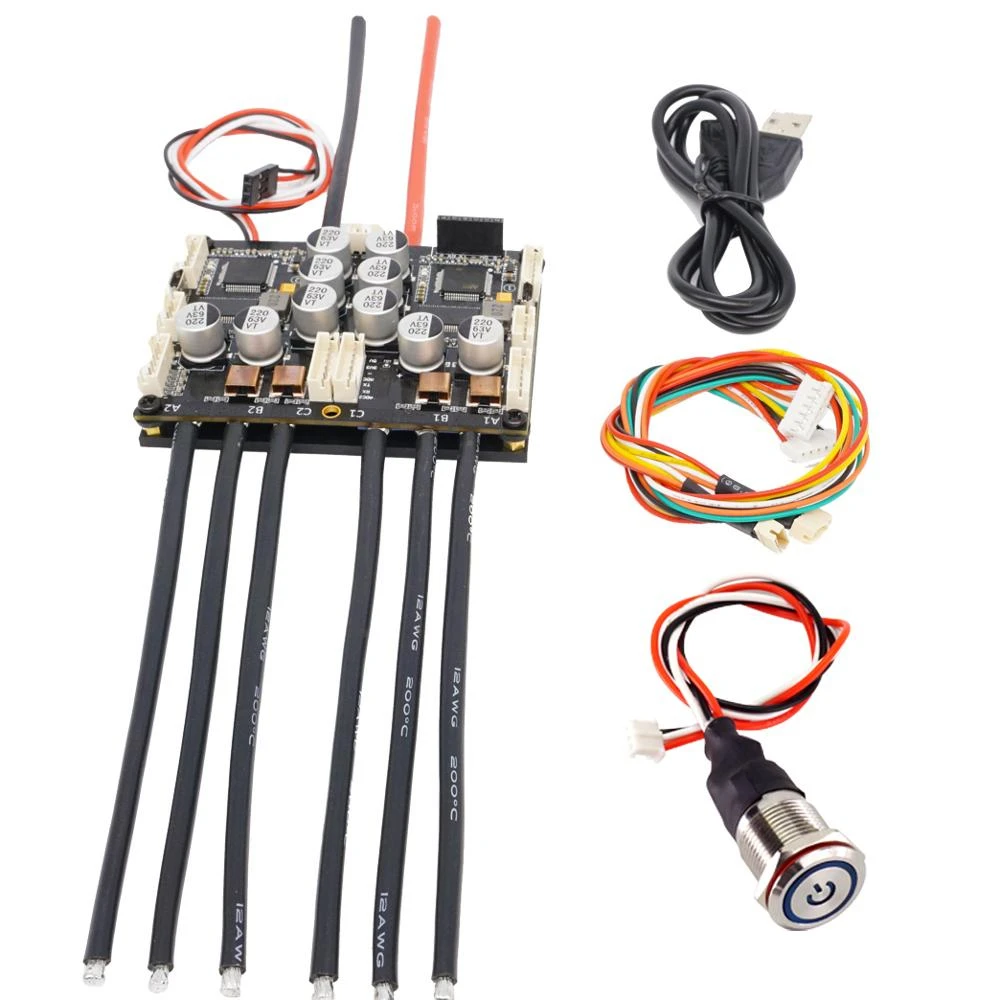 Electric Speed Controller for Scooter/Mountain Bike Dual FSESC4.20 Plus (Based on VESC) with Anodized Aluminum Heatsink FLIPSKY