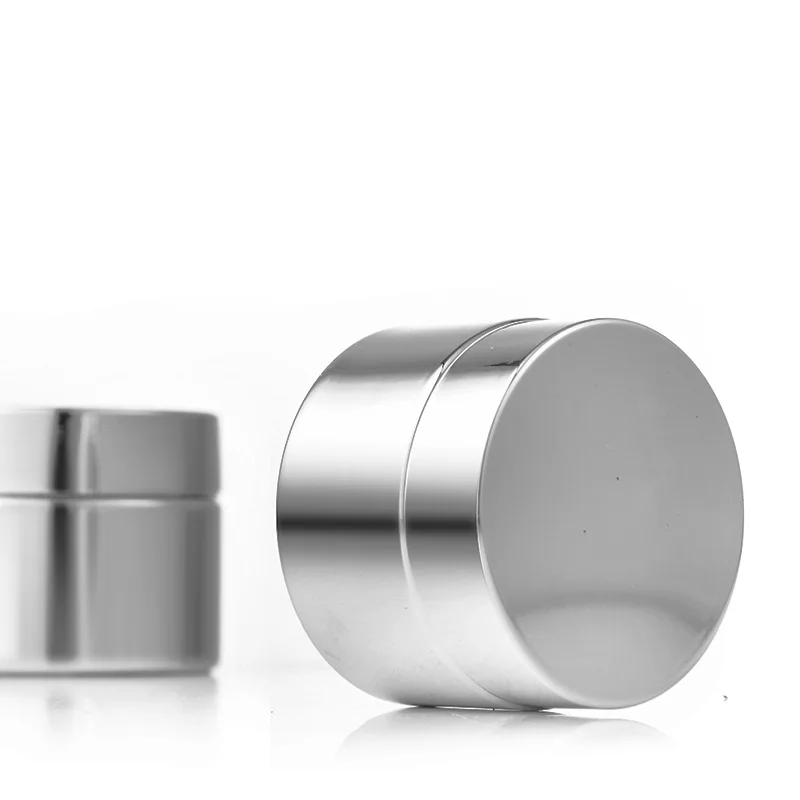 Silver Glass Cream Jar 5-50g Cosmetic Jar Face Cream Glass Bottle Cosmetic Container Makeup Container Empty Nail Glue Jar Travel