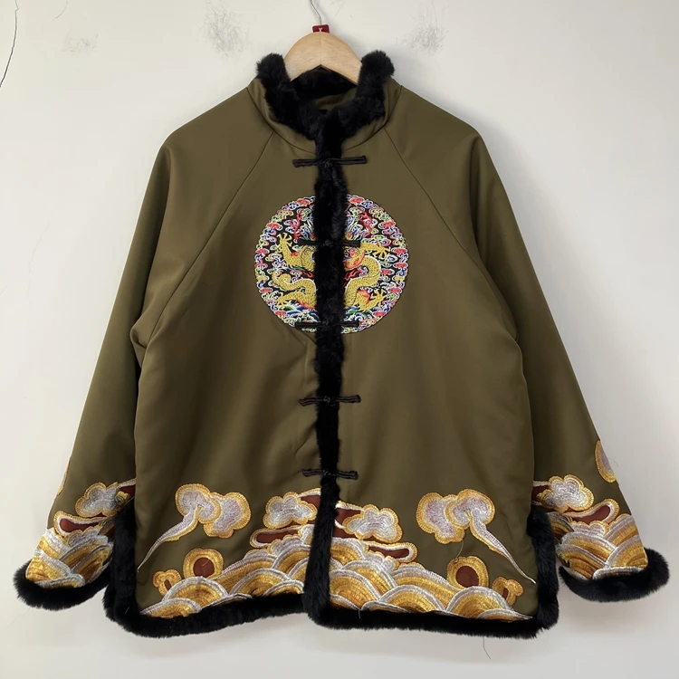 veste-en-coton-pour-homme-style-hanfu-vert-militaire-avec-broderie-dragon-nuage-coupe-vent-a-un-bouton-costume-tang-vetement-ethnique-tendance