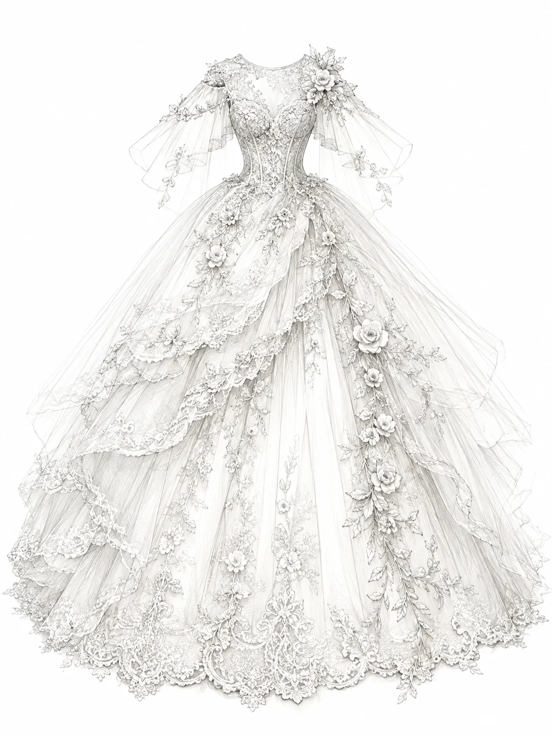 Customized Elegant Off White Lace Wedding Dress Straps Amanda Novias Oficial