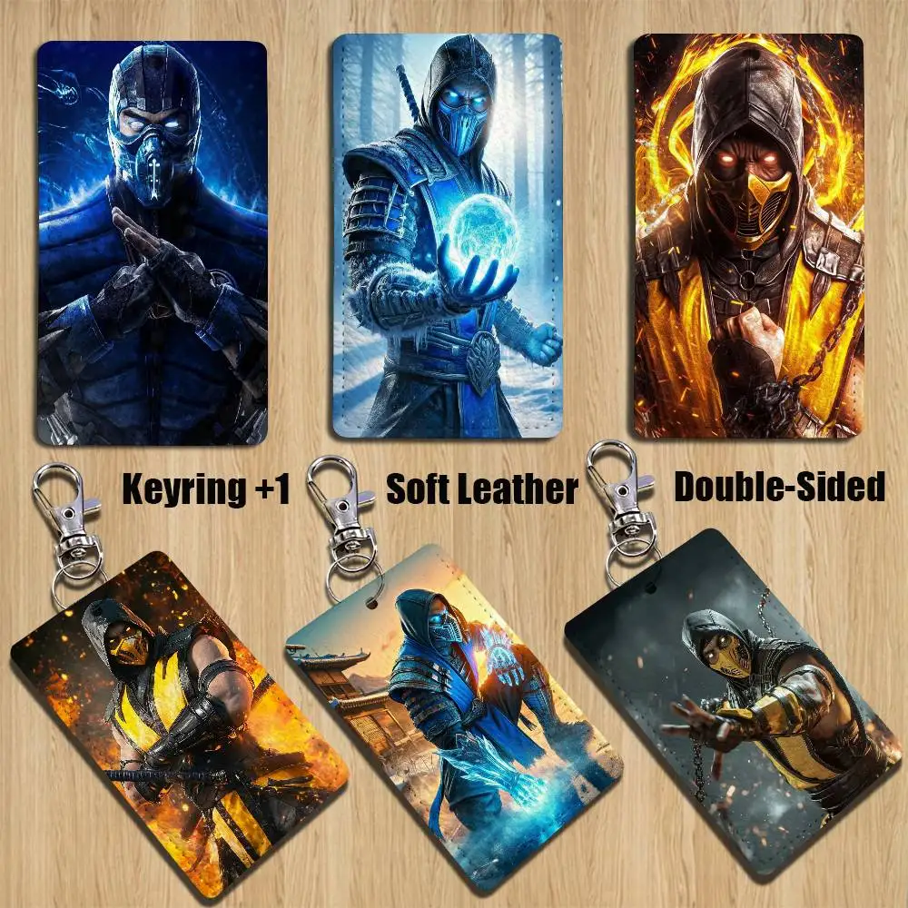 

Game Mortal K-Kombat Fierce Cartoon Singer Anime Card Keychain Fashion Pendant Bag ID Door Card Case Bus Card Cute Adult
