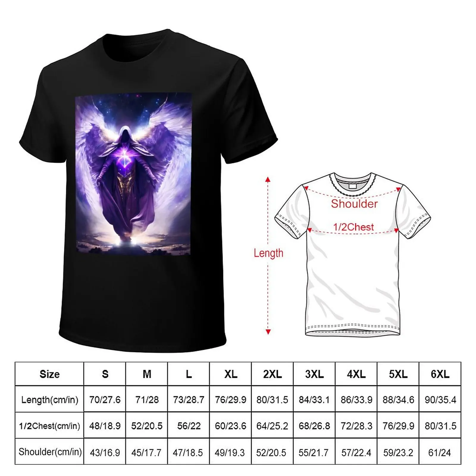 Métatron Archangel, colour and pattern, energetic, light, gold, energy, spiritual image, zen T-Shirt