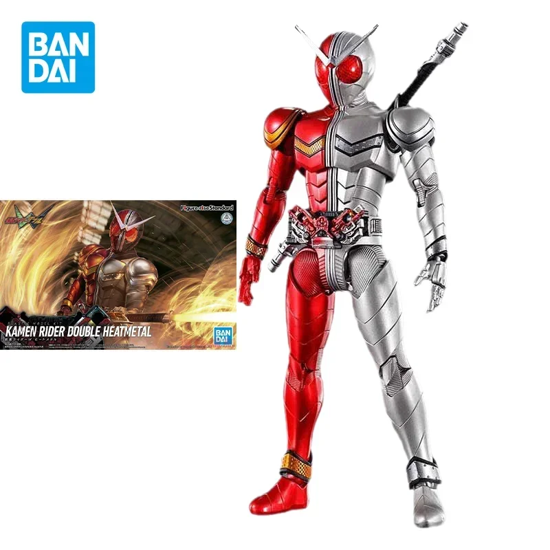 Bandai Original Figure-rise Standard Masked KAMEN RIDER DOUBLE HEATMEAL Anime Figure Action Figure Toys Gifts for Children