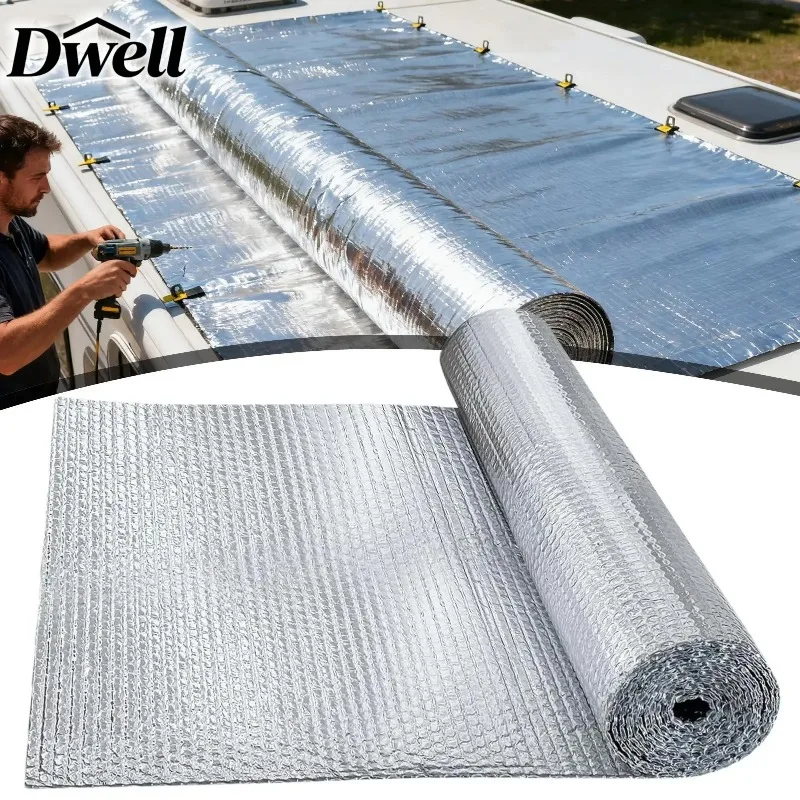 Roof Heat Insulation Sheet Reflective Aluminum Foil Bubble Barrier Waterproof Thermal Insulation Curtain for House Attic Garage