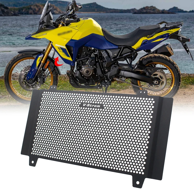 VSTROM 800DE Motorcycle Radiator Grille Guard Cover Oil Cooler Guard Set For Suzuki V-STROM 800 DE 2023 2024