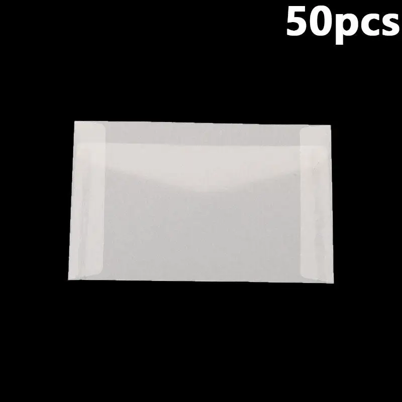 50 Stück durchscheinende flache Mini-Papiertüten, durchscheinende Umschläge, Taschen zur Aufbewahrung von Fotos, Briefmarken, Ringen, Ohrringen, Schmuck, Münzen – Detail 22