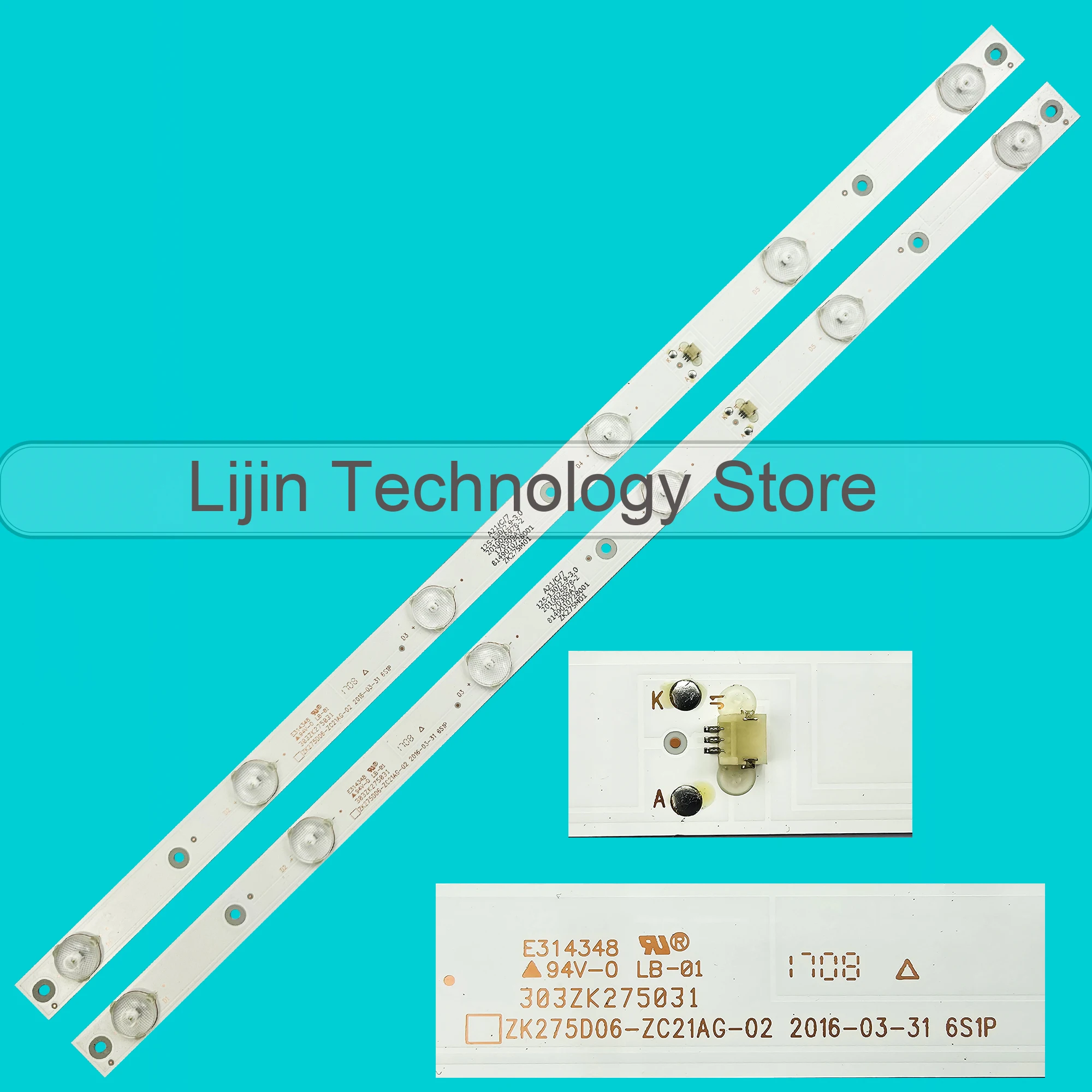 

LED strip For CN28HT827 NVR-7421-28HD-N ZK275D06-ZC21AG-02 L28HD20B CN280CN9200 PH-2816HDC JL.D28061330-114AS-M