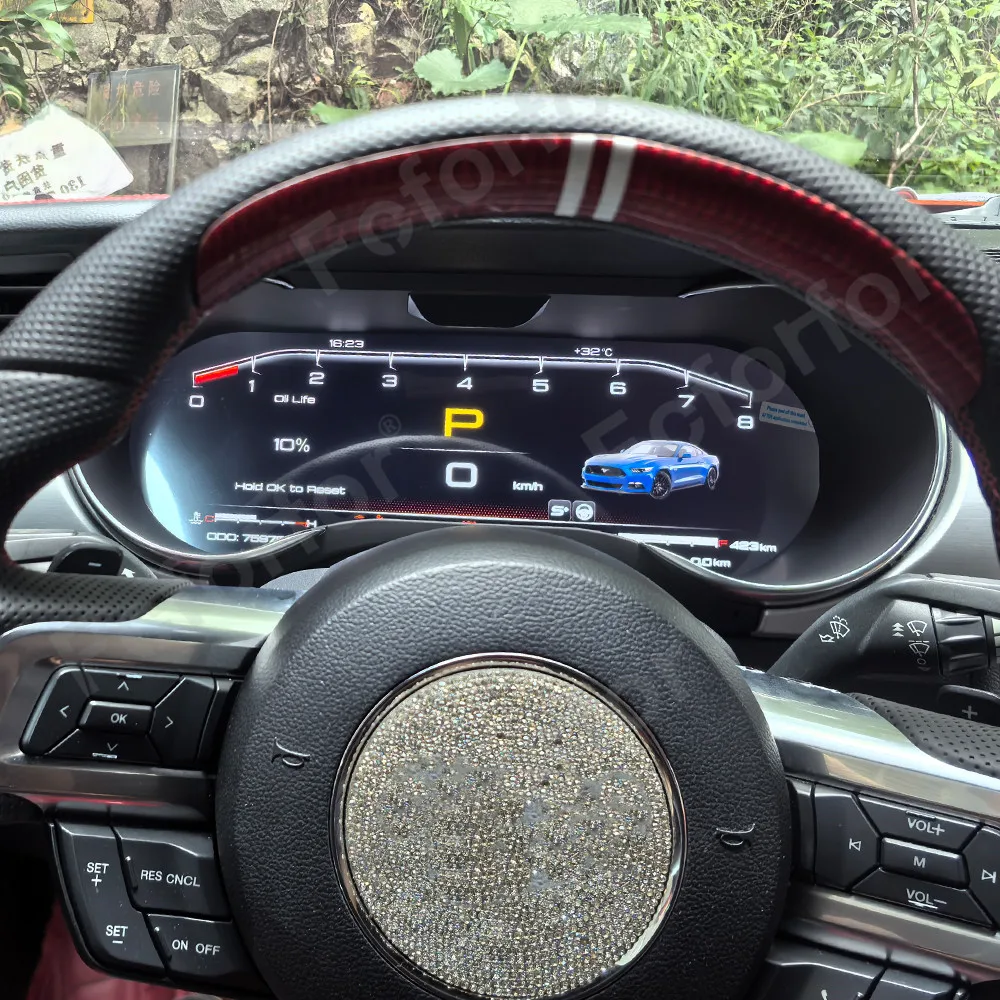 

The Latest LCD Digital Dashboard Panel Virtual Instrument Cluster Cockpit Speedometer For Ford Mustang 2015-2023 Head Unit