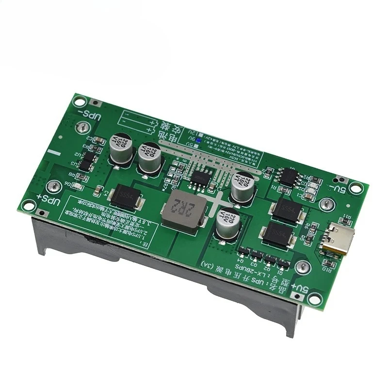 Type-C 15W 3A Lithium Battery Charger Module 18650 DC-DC Step up Booster Fast Charge UPS Power Supply Converter 5V 9V 12V