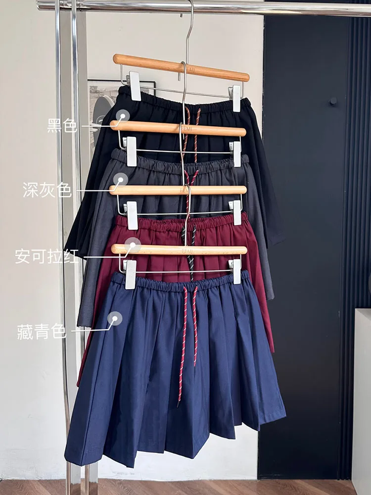 

Classical Vintage Slim Pleated Skirt Autumn Women New Design Casual Loose A-line Mini Skirt 2000s Fashion Elegant Hot Aesthetic