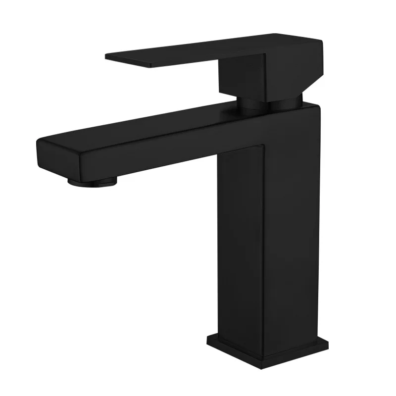 304 Stainless Steel Washbasin Faucet Cold and Hot Brushed Golden Black Bathroom Sink Mixing Bathroom Faucet Accessories