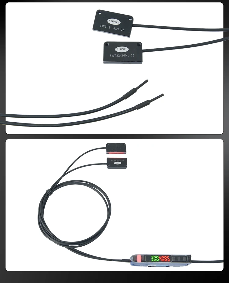 FUWEI FWT32-34ML-25 Durchstrahl-Matrix-Faseroptiksensor 25mm Flächenerkennung 0,8mm Zählung kleiner Teile Vibrationszuführung fehlt – Detail 13