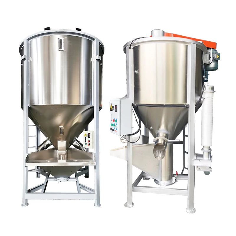 High quality vertical mixer, stainless steel plastic mixer, large plastic mixer, screw feeding mixer