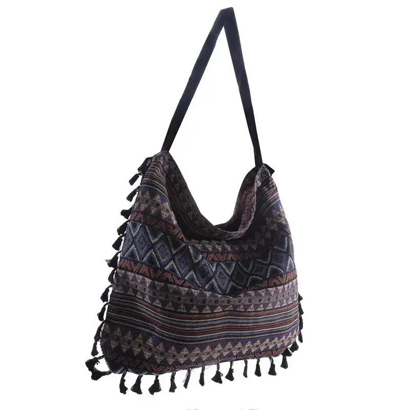 New Vintage Bohemian Fringe Shoulder Bag Women Tassel Boho Hippie Gypsy Fringed Women\'s Handbags Open Bags