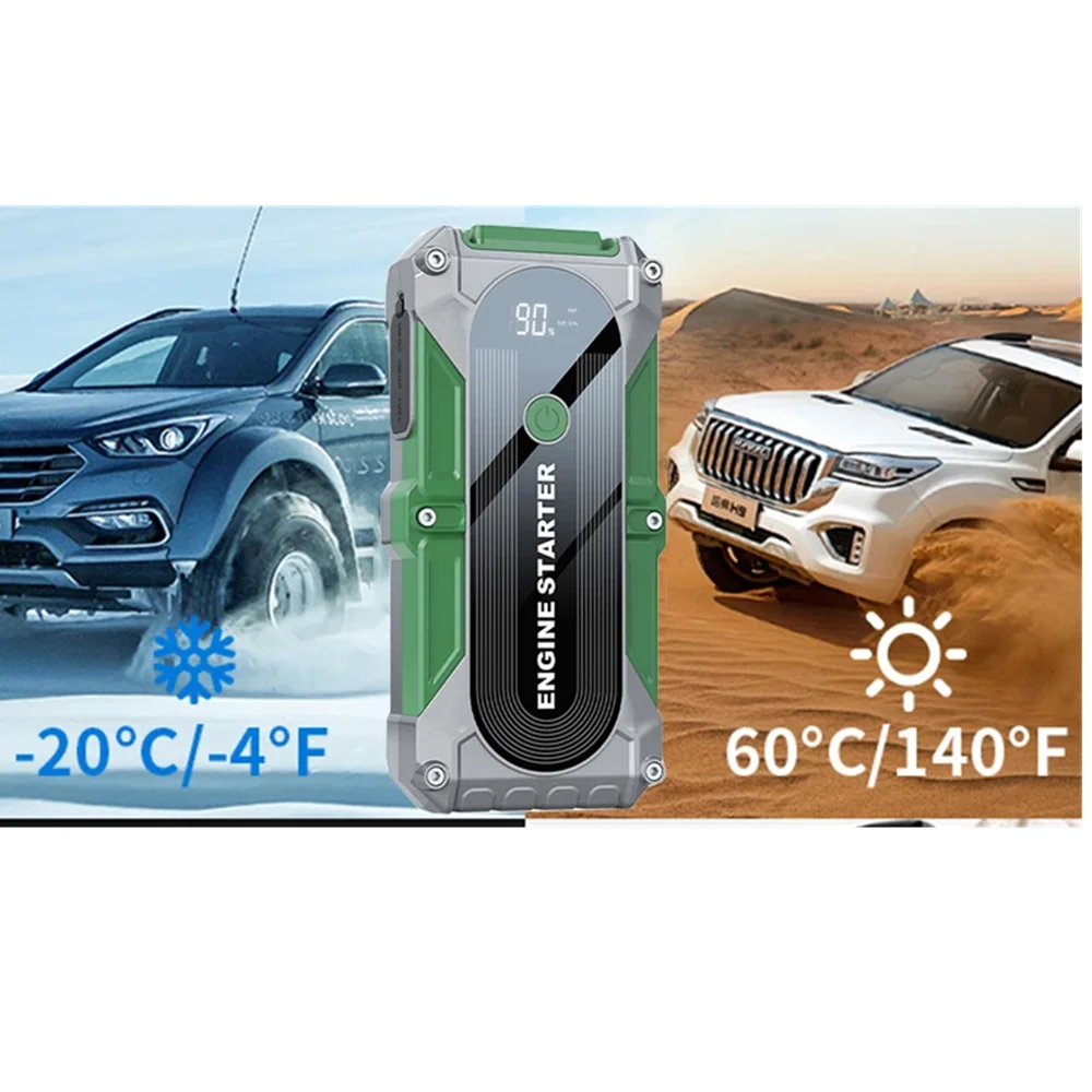 

Car Battery Booster Start Device Jumper Car Starter 12V Peak Current 2000A Multifunction Portable Emergency Power Bank