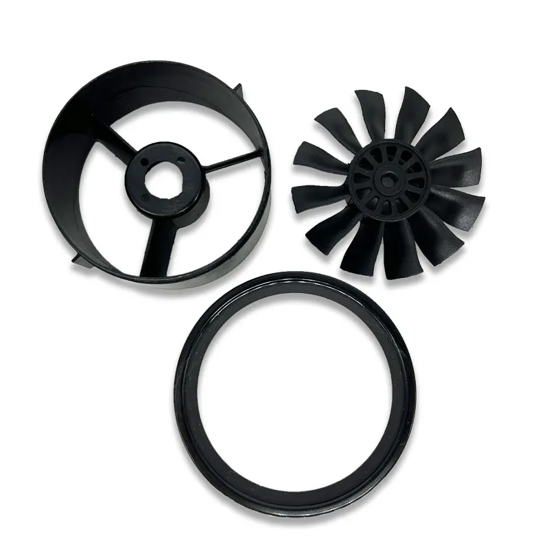 Ventilador de conducto 64mm 70mm 5 aspas 12 aspas sin Motor para RC EDF Jet aviones piezas de juguete