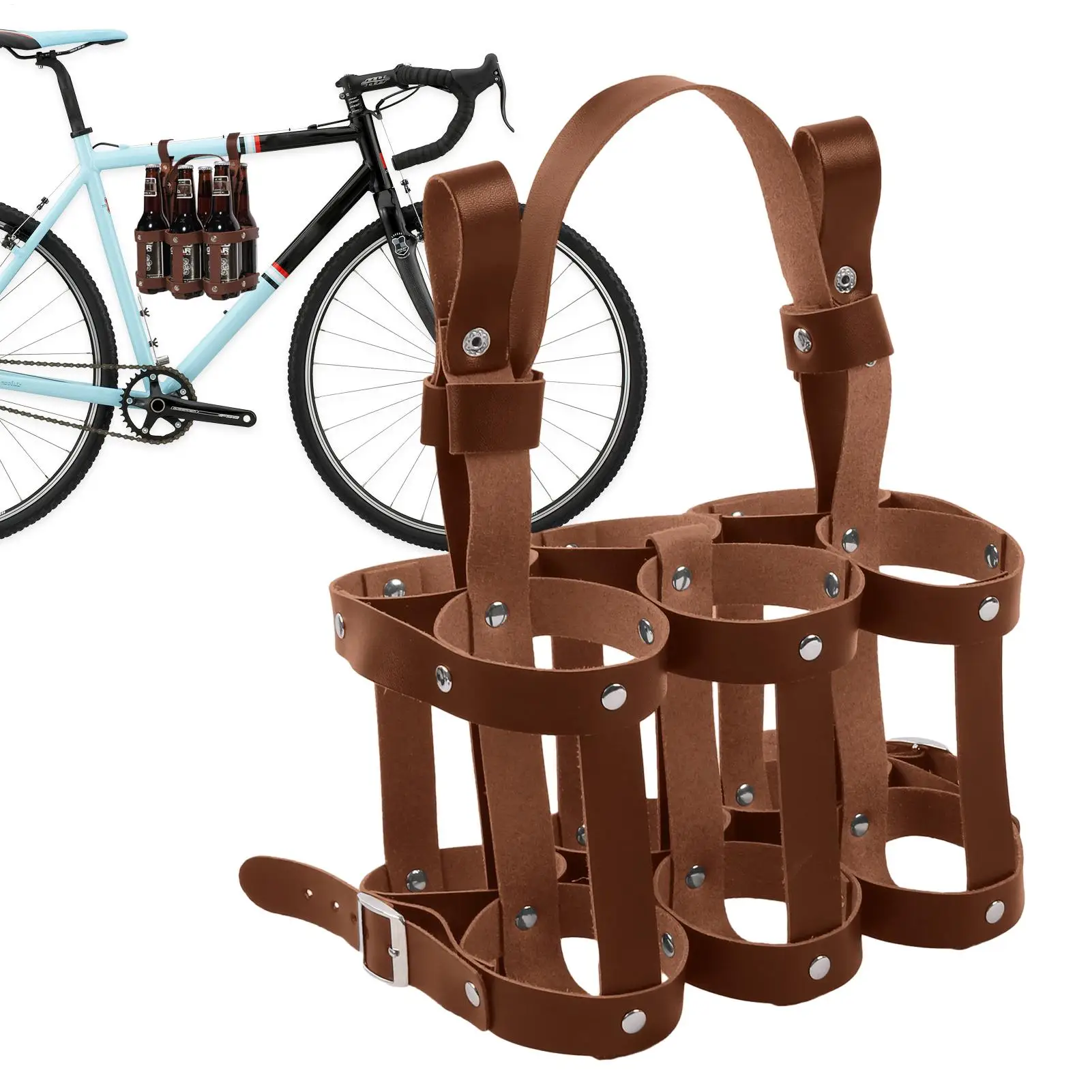 Bike Beer Holder Cycling Wine Storage Rack Spill-Proof Bicycle Wine Rack For Commuting Mountain Road Daily Outdoor Touring Urban